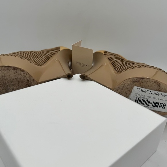 Jimmy Choo Nude Platform Heels EU 37 $1195 MSRP - Picture 14 of 16